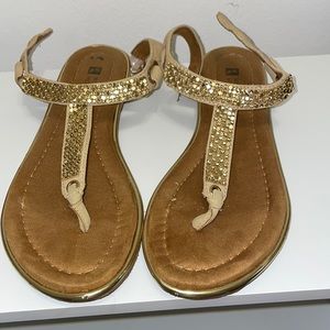 Gold sandals